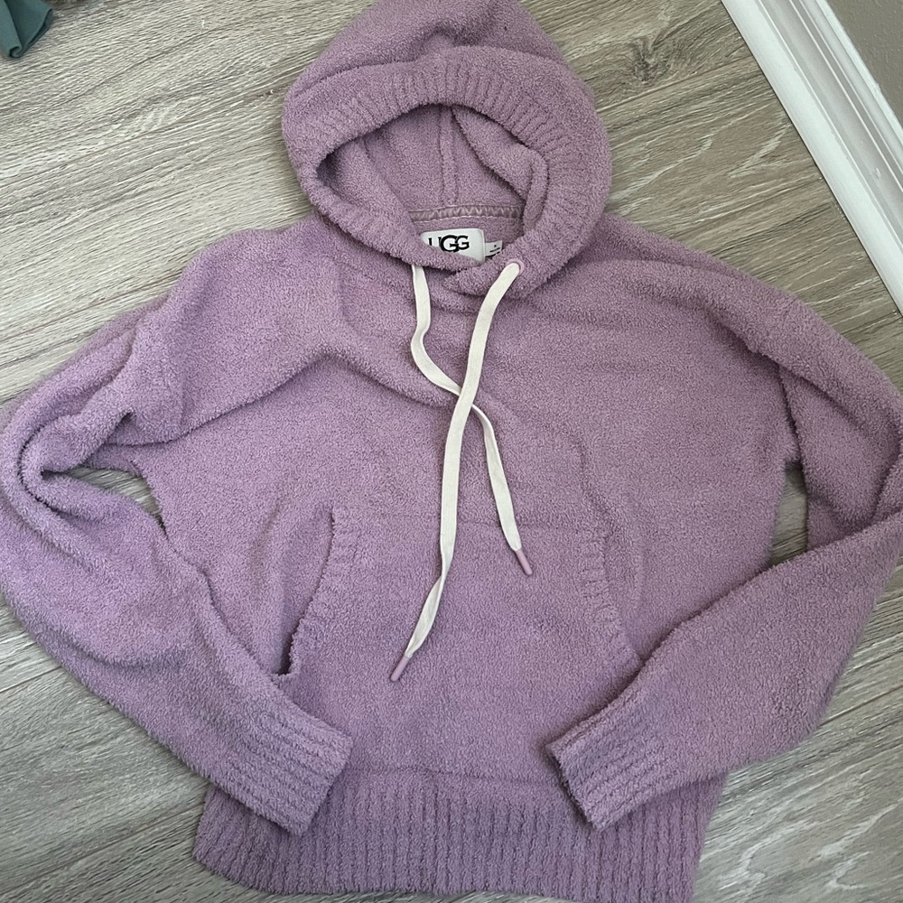 UGG Purple Sherpa Hooded Pullover - MOVING MUST GO